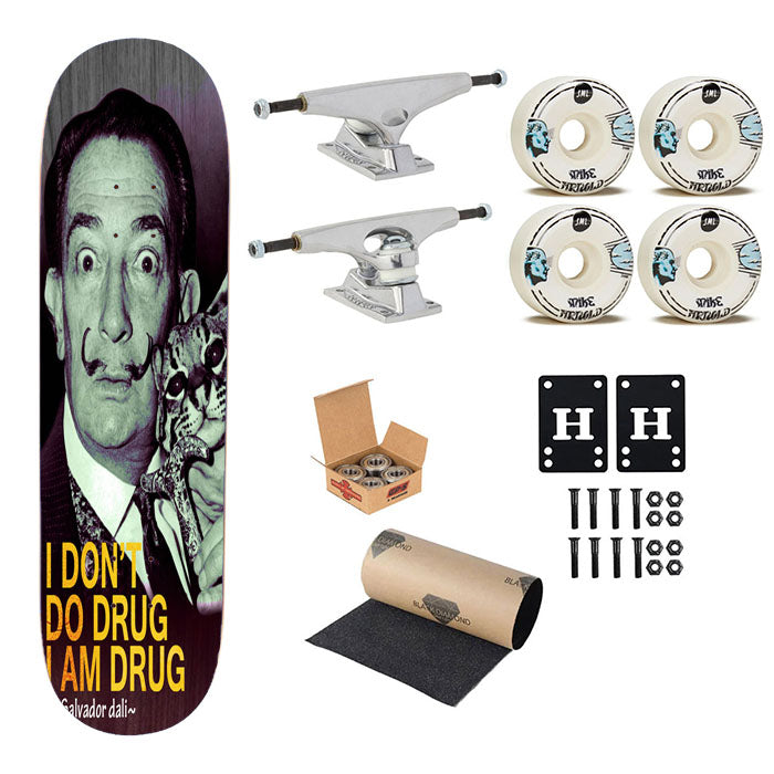 Salvador Dali Skateboard Complete Board 8.0" X 31.75"