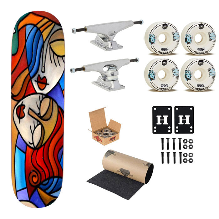 Salvador Dali Painting Art Skateboard Complete Board 8.0" X 31.75"