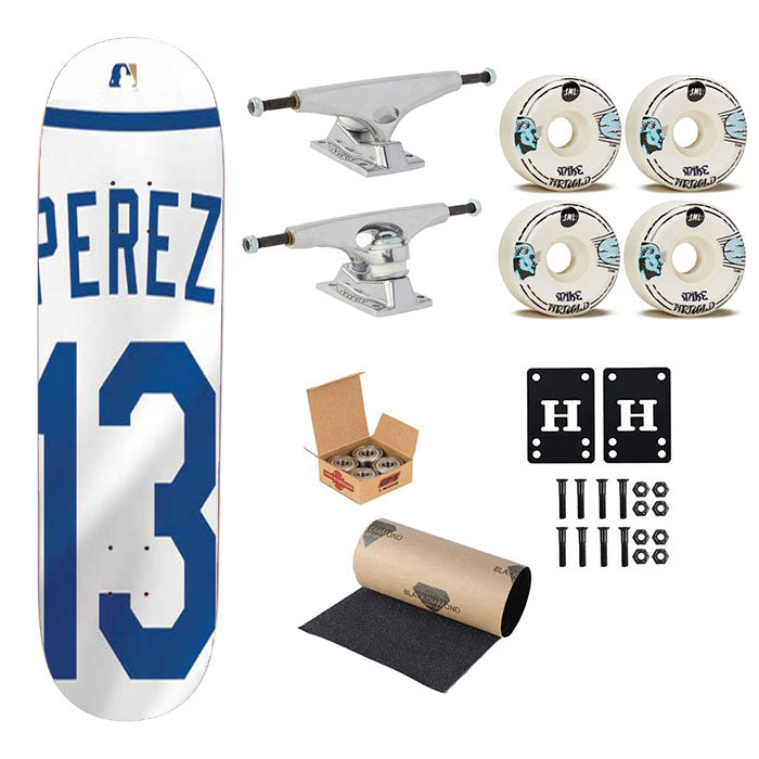 Salvadore Perez Jersey 1 Skateboard Complete Board 8.0" X 31.75"