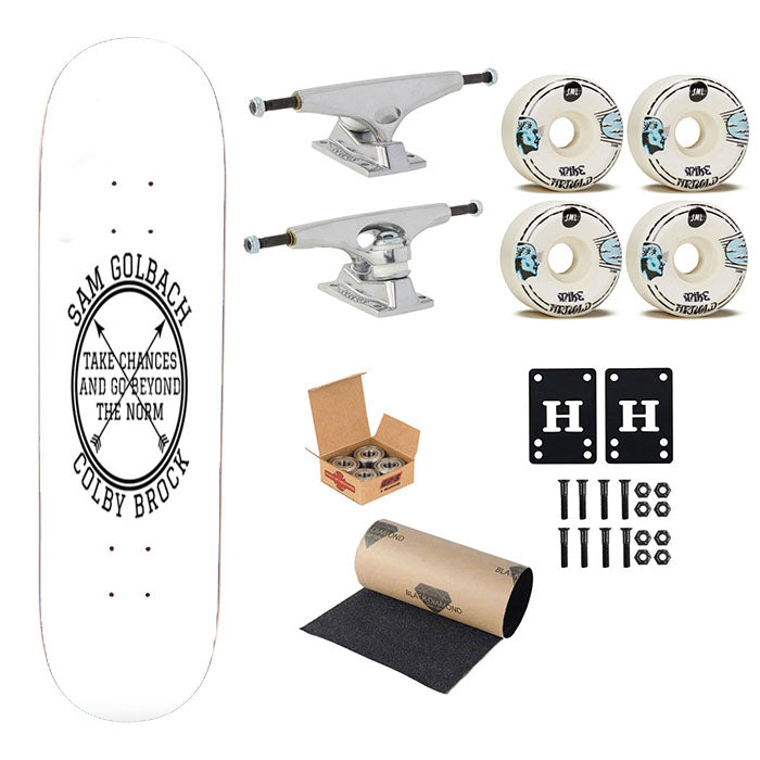 Sam Golbach Colby Brock Skateboard Complete Board 8.0" X 31.75"