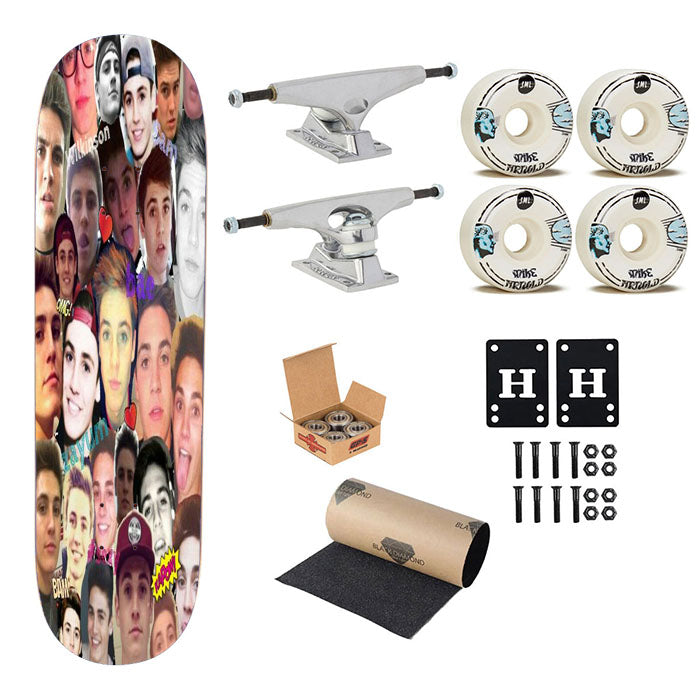 Sam Wilkinson Collage Skateboard Complete Board 8.0" X 31.75"