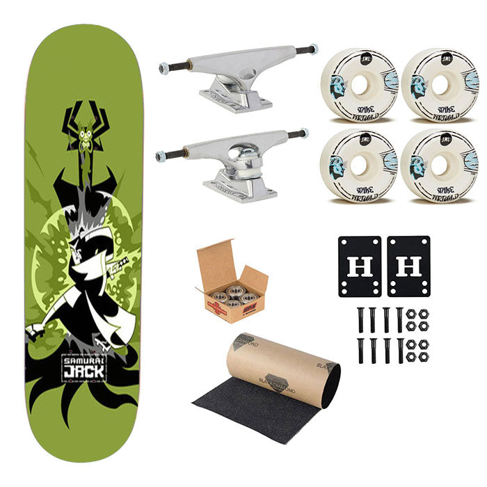 Samurai Jack Aku Cartoon Movies Skateboard Complete Board 8.0" X 31.75"