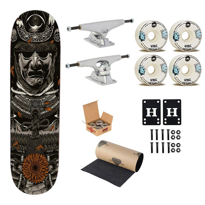 Samurai Rose Japan Skateboard Complete Board 8.0" X 31.75"