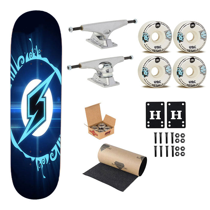 Samus Logo Game Skateboard Complete Board 8.0" X 31.75"