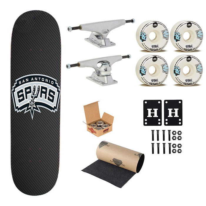 San Antonio Spurs Skateboard Complete Board 8.0" X 31.75"