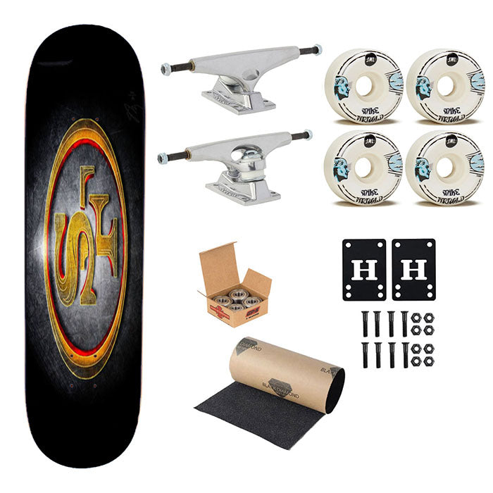 San Francisco 49Ers Skateboard Complete Board 8.0" X 31.75"