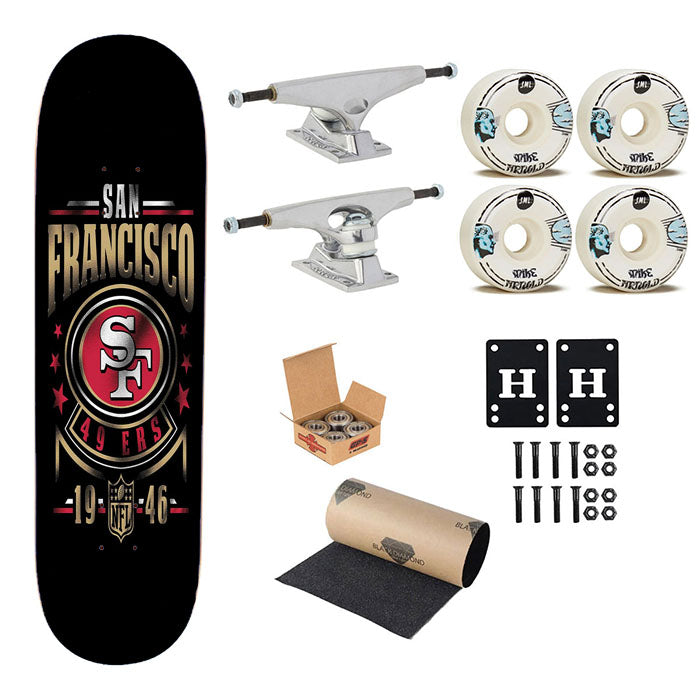 San Francisco, 49Ers, Eua, Football, Skateboard Complete Board 8.0" X 31.75"