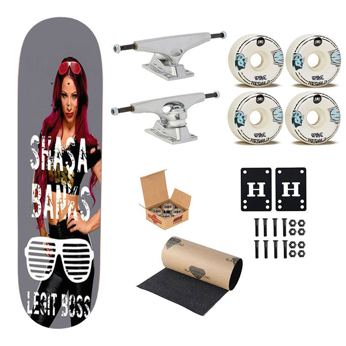 Sasha Banks Wwe Skateboard Complete Board 8.0" X 31.75"