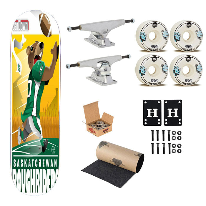 Saskatchewan Roughriders Skateboard Complete Board 8.0" X 31.75"