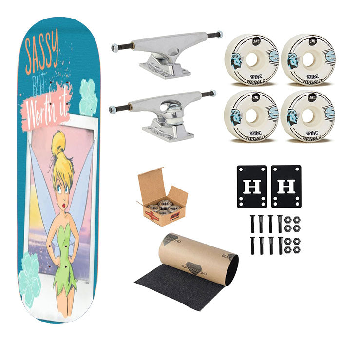 Sassy Tink Skateboard Complete Board 8.0" X 31.75"
