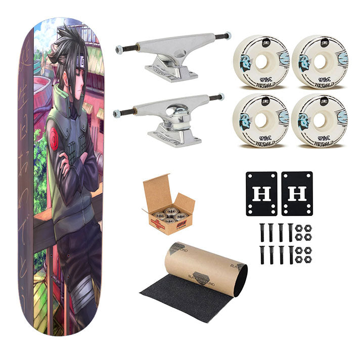 Sasuke Uchiha Skateboard Complete Board 8.0" X 31.75"