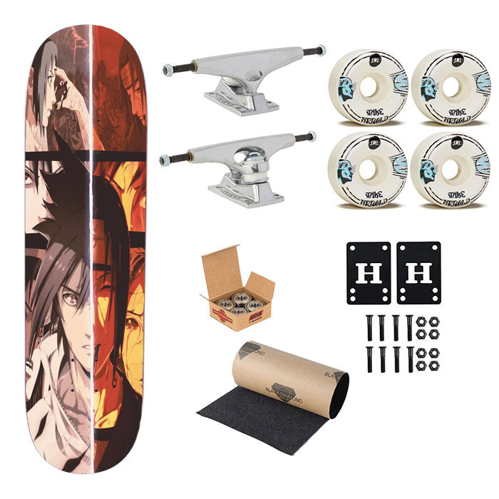 Sasuke Vs Itachi Skateboard Complete Board 8.0" X 31.75"