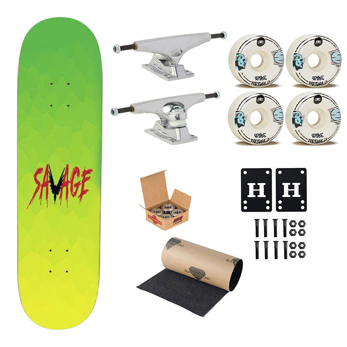 Savage Colour Skateboard Complete Board 8.0" X 31.75"