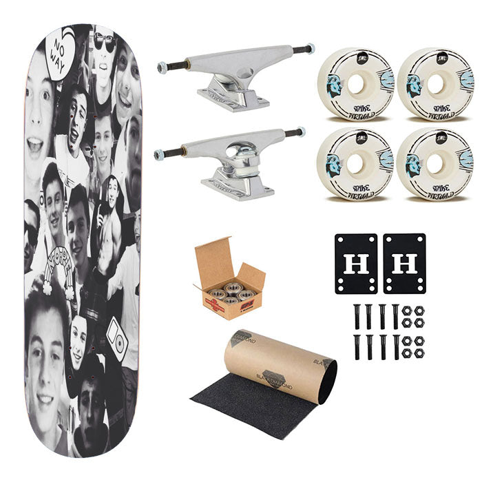 Sawn Mendes Black Skateboard Complete Board 8.0" X 31.75"