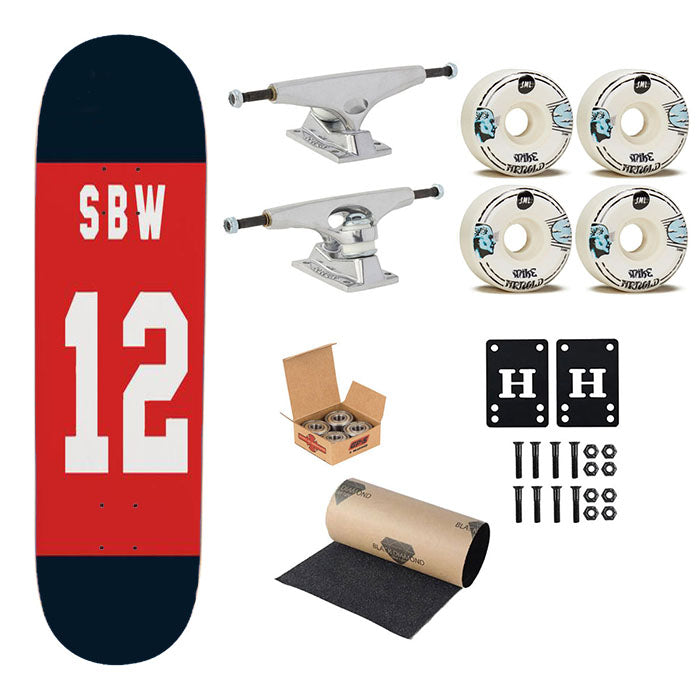Sbw Sonny Bill Williams Skateboard Complete Board 8.0" X 31.75"