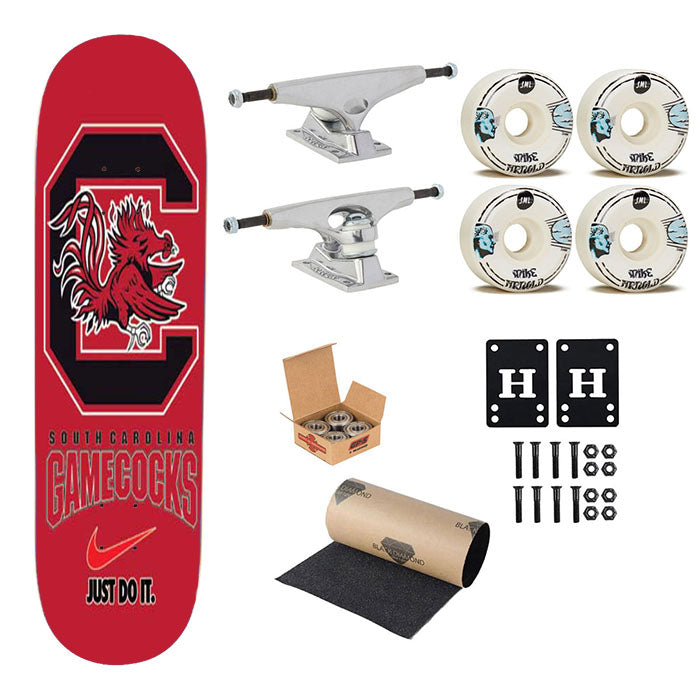 Sc Gamecocks Just Do It Skateboard Complete Board 8.0" X 31.75"