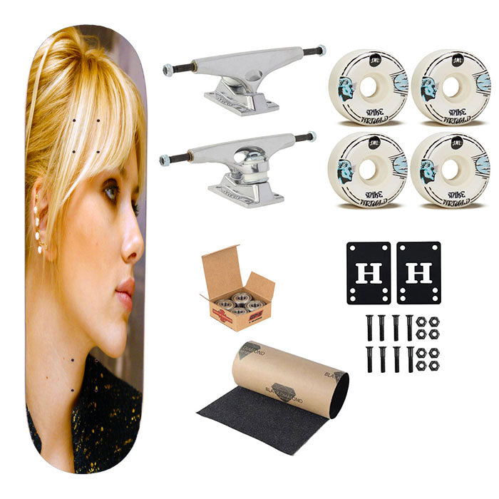 Scarlett Johansson Skateboard Complete Board 8.0" X 31.75"