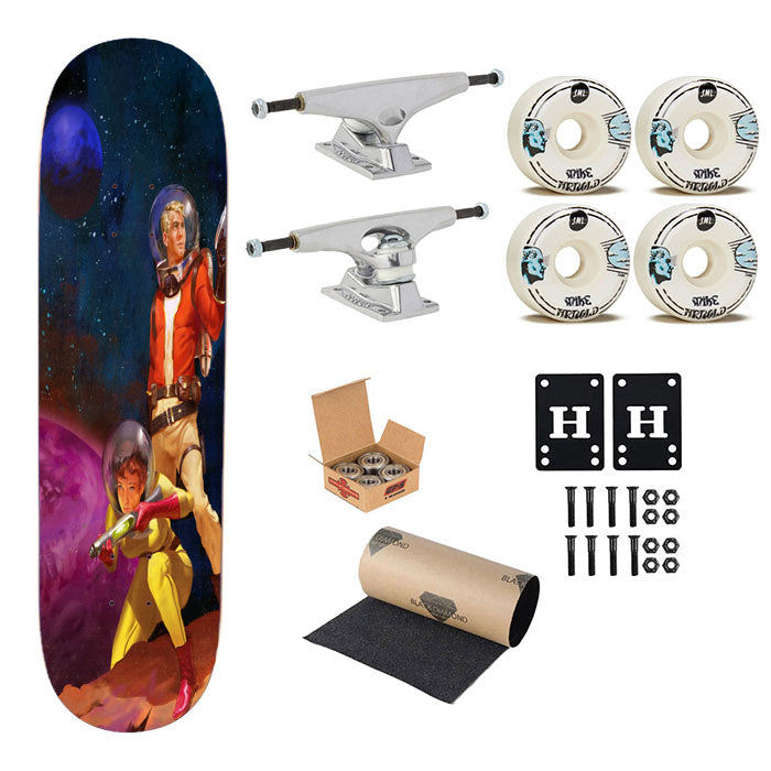 Sci Fi Vintage Skateboard Complete Board 8.0" X 31.75"