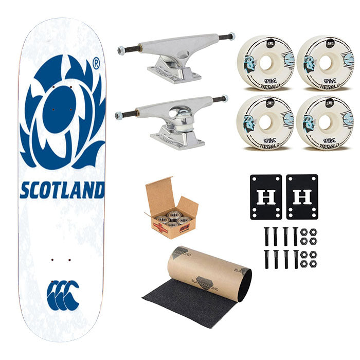 Scotland Rugby Logo Skateboard Complete Board 8.0" X 31.75"