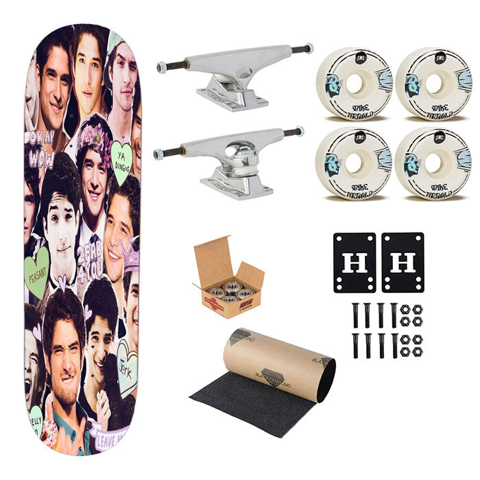Scott Mccall Tyler Posey Collage Skateboard Complete Board 8.0" X 31.75"