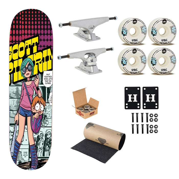 Scott Pilgrim Skateboard Complete Board 8.0" X 31.75"
