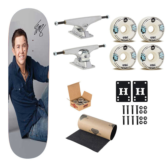 Scotty Mccreery Casual Autograph Skateboard Complete Board 8.0" X 31.75"