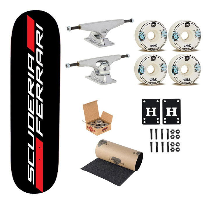Scuderia Ferrari Skateboard Complete Board 8.0" X 31.75"