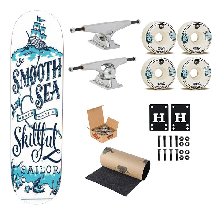 Sea Decide Skillfull Sailor Skateboard Complete Board 8.0" X 31.75"