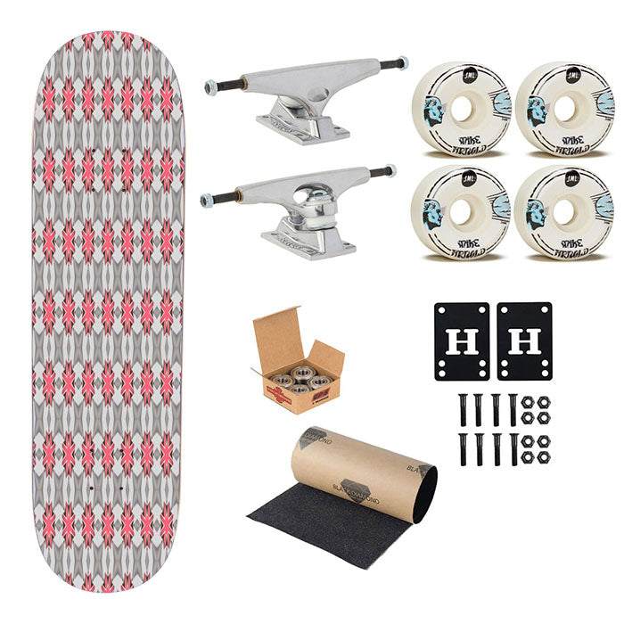 Seamless Design Wallpaper Style Pattern 2 Skateboard Complete Board 8.0" X 31.75"