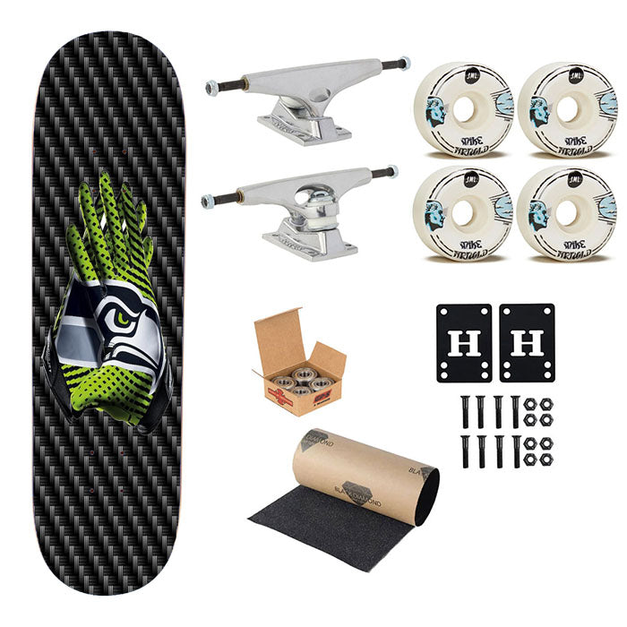 Seattle Seahawks Super Bowl 48 Skateboard Complete Board 8.0" X 31.75"