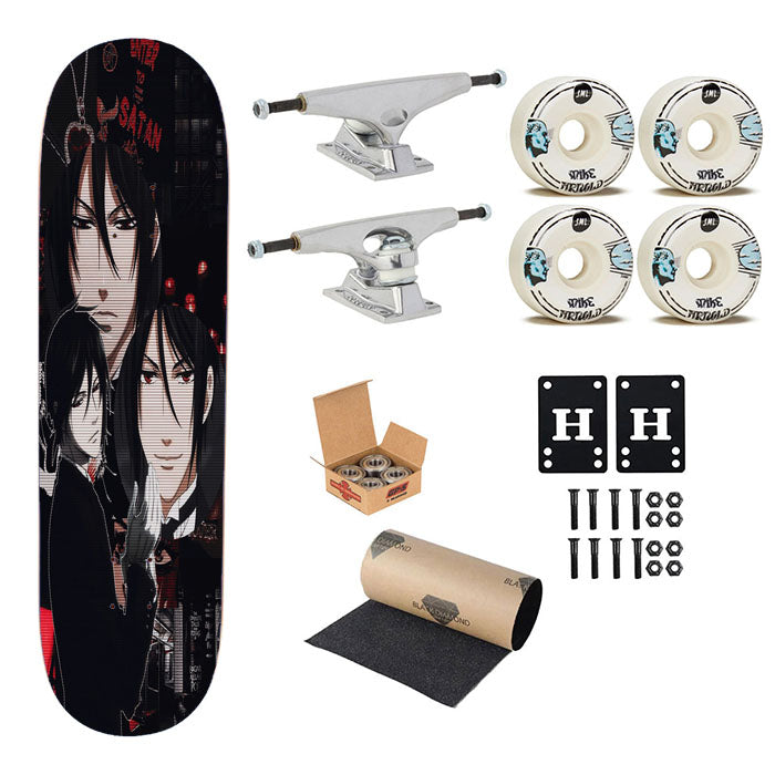 Sebastian Michaelis Kuroshitsuji Anime Skateboard Complete Board 8.0" X 31.75"