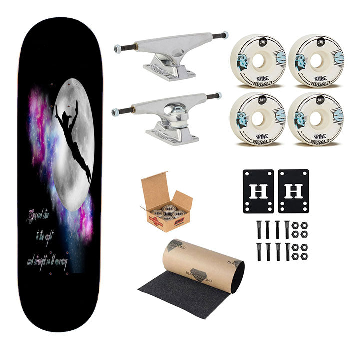 Second Star To The Right Skateboard Complete Board 8.0" X 31.75"