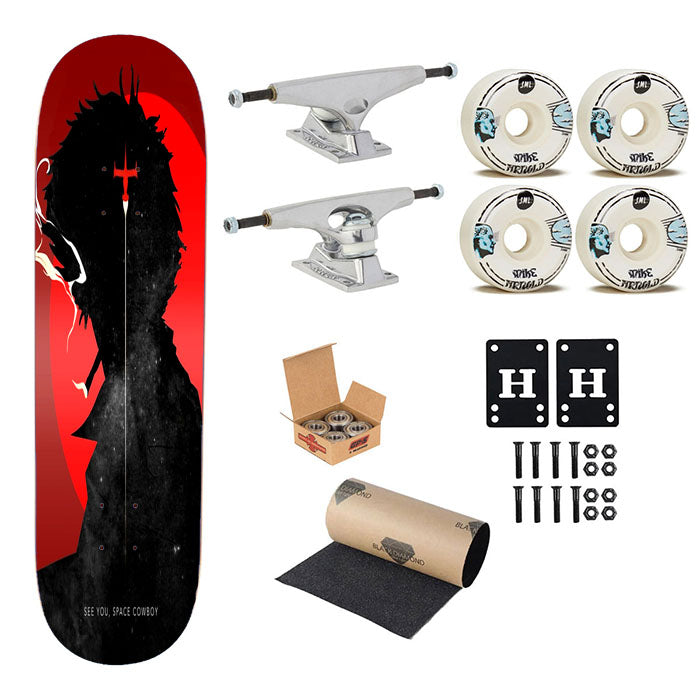 See You Space Cowboy Bebop Skateboard Complete Board 8.0" X 31.75"