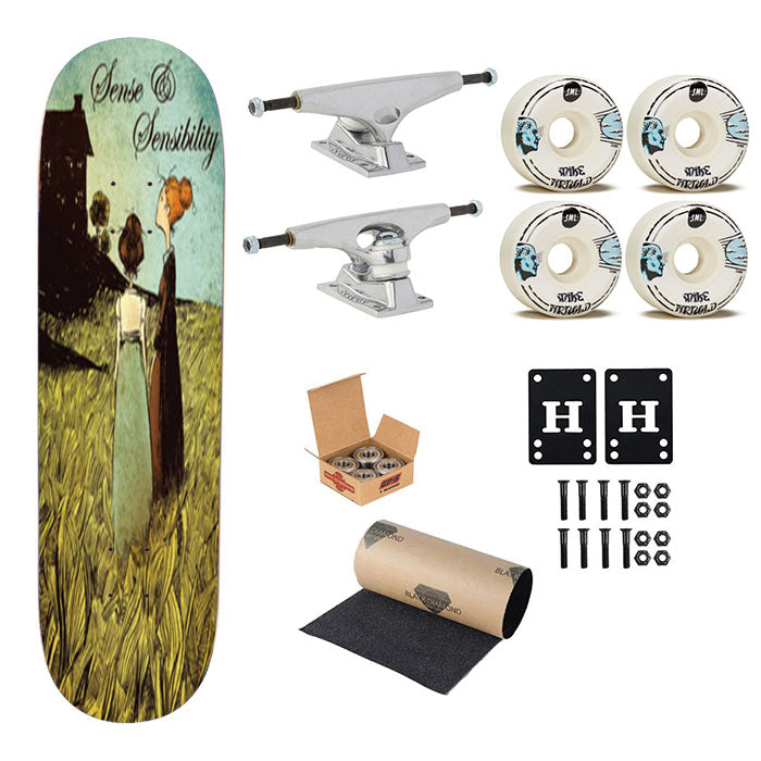Sense And Sensibility Skateboard Complete Board 8.0" X 31.75"
