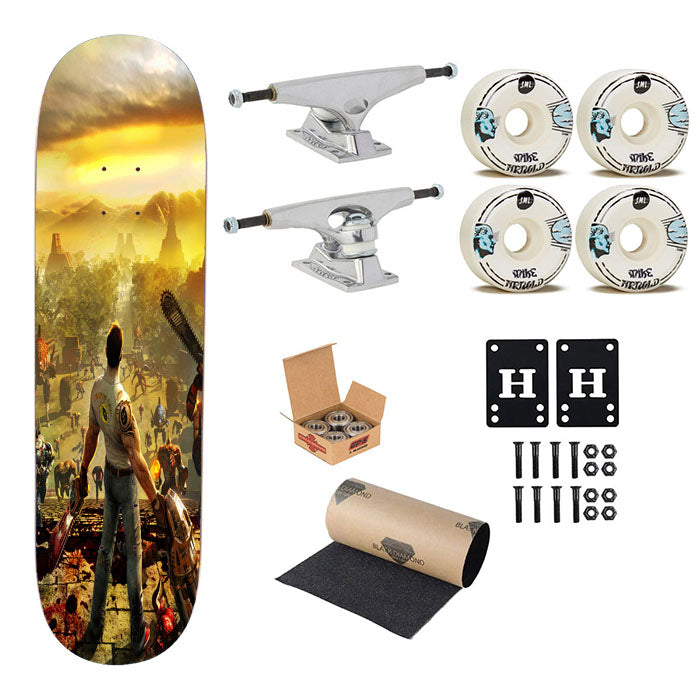 Serious Sam Cover Skateboard Complete Board 8.0" X 31.75"