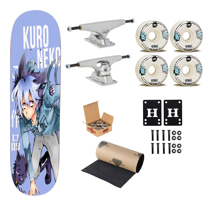 Servamp Kuro Neko Sleepy Ash Anime Skateboard Complete Board 8.0" X 31.75"