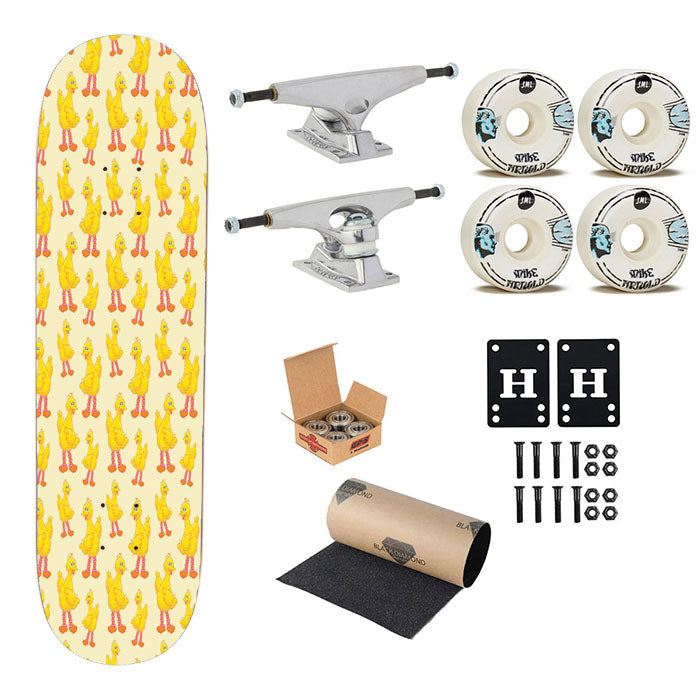 Sesame Street Pattern Skateboard Complete Board 8.0" X 31.75"