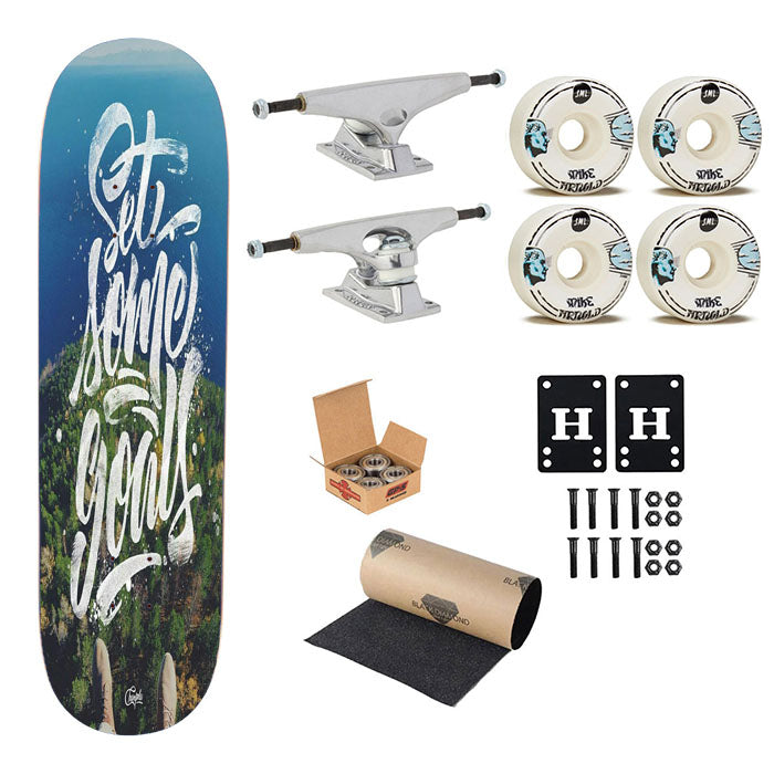 Set Some Goals Skateboard Complete Board 8.0" X 31.75"