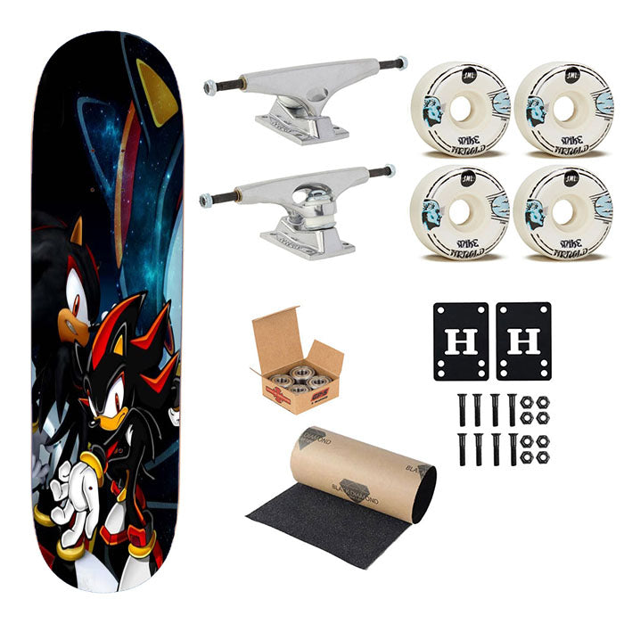 Shadow The Hedgehog Skateboard Complete Board 8.0" X 31.75"
