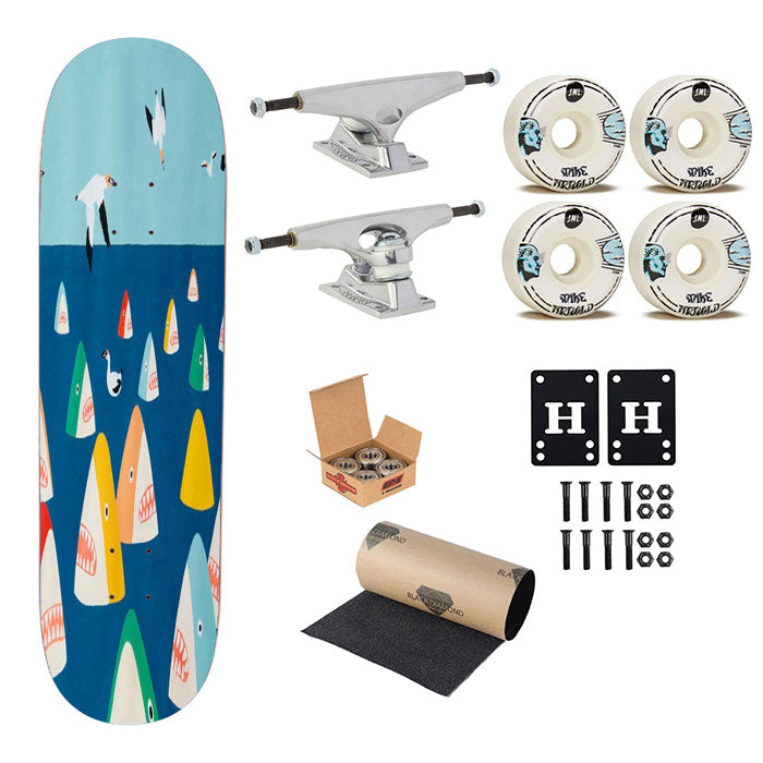 Shark Park Skateboard Complete Board 8.0" X 31.75"