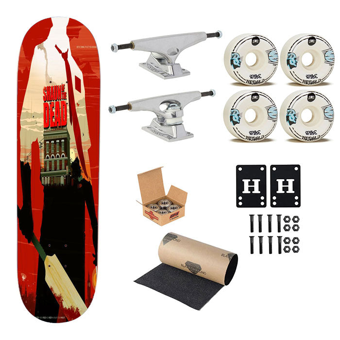 Shaun Of The Dead Skateboard Complete Board 8.0" X 31.75"