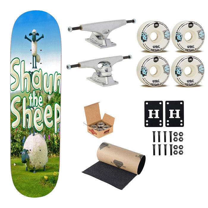 Shaun The Sheep Cover Skateboard Complete Board 8.0" X 31.75"