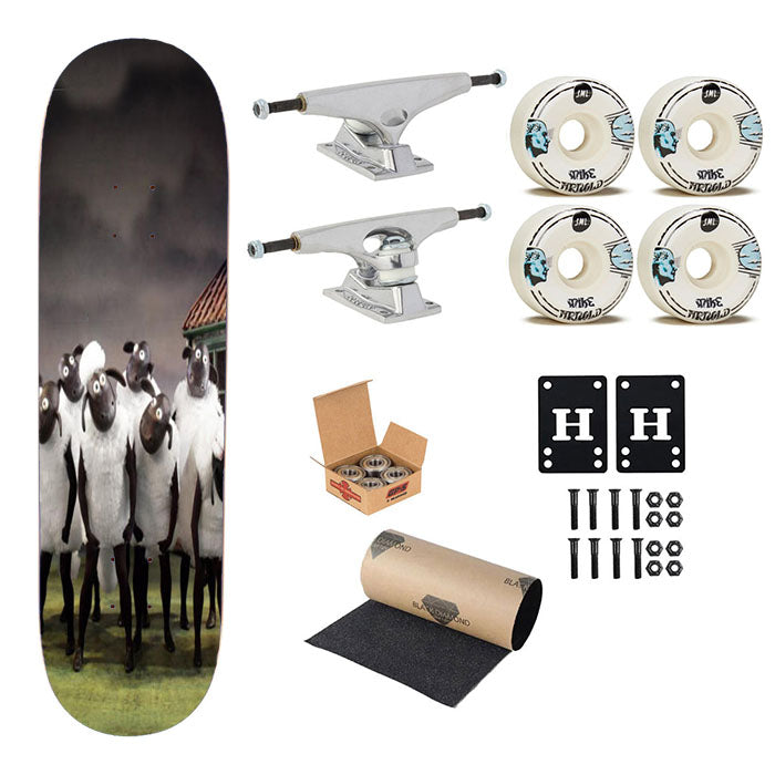 Shaun The Sheeps Big Show Skateboard Complete Board 8.0" X 31.75"