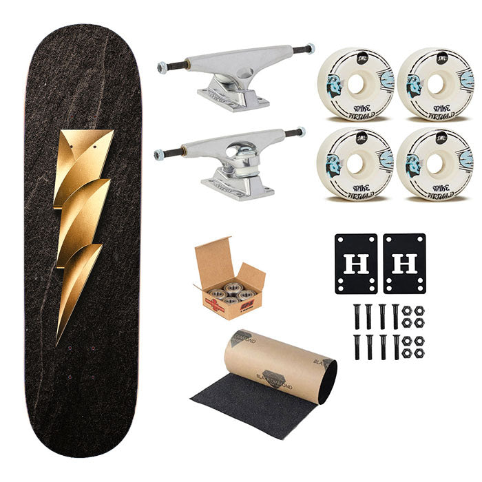 Shazam 019 Golden Lo Skateboard Complete Board 8.0" X 31.75"