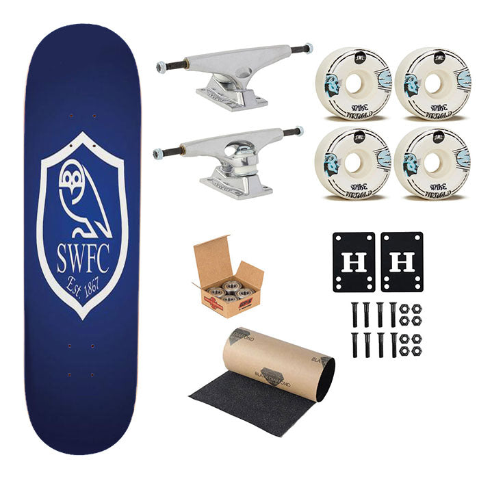 Sheffield Wednesday Skateboard Complete Board 8.0" X 31.75"