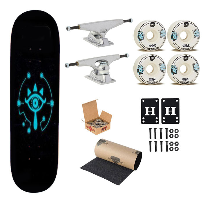 Sheikah Slate Skateboard Complete Board 8.0" X 31.75"