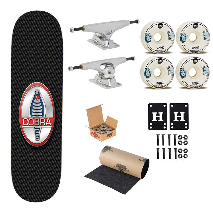 Shelby Cobra Ford Skateboard Complete Board 8.0" X 31.75"