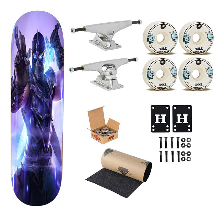 Shen Lol Legends Of Runeterra Skateboard Complete Board 8.0" X 31.75"