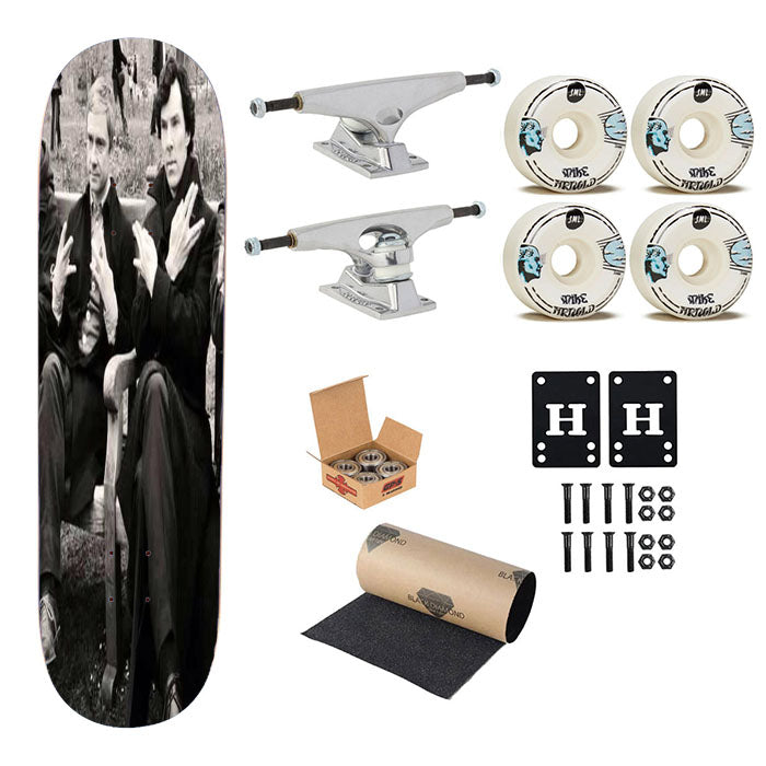 Sherlock Benedict Cumberbatch Skateboard Complete Board 8.0" X 31.75"