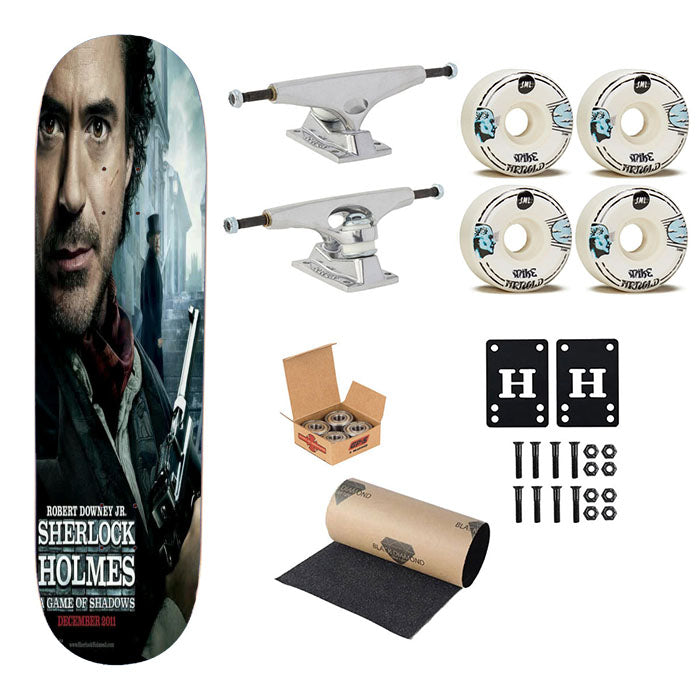 Sherlock Holmes Skateboard Complete Board 8.0" X 31.75"